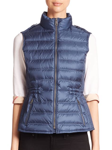 burberry blue vest|Burberry vest for women.